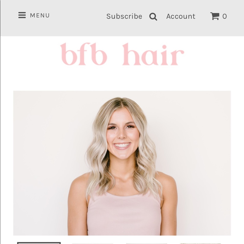 Barefoot blonde fill in extensions in beige blonde